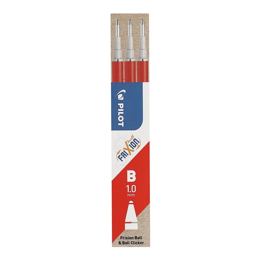 Pilot Frixion Erasable Refill Broad Red, Pack of 3 (BLS-FR10-R-S3P)